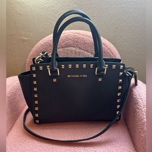 Michel Kors studded medium crossbody bag